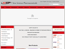Tablet Screenshot of nsp-labs.com